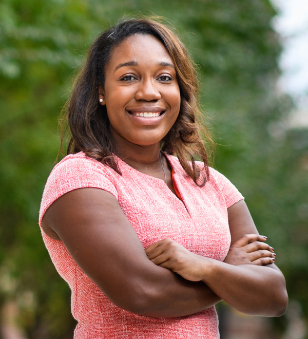 Gabrielle Piper C'14, MSSP'19, L'19 A picture of Gabrielle Piper C'14, MSSP'19, L'19 posing as she smiles with her arms crossed